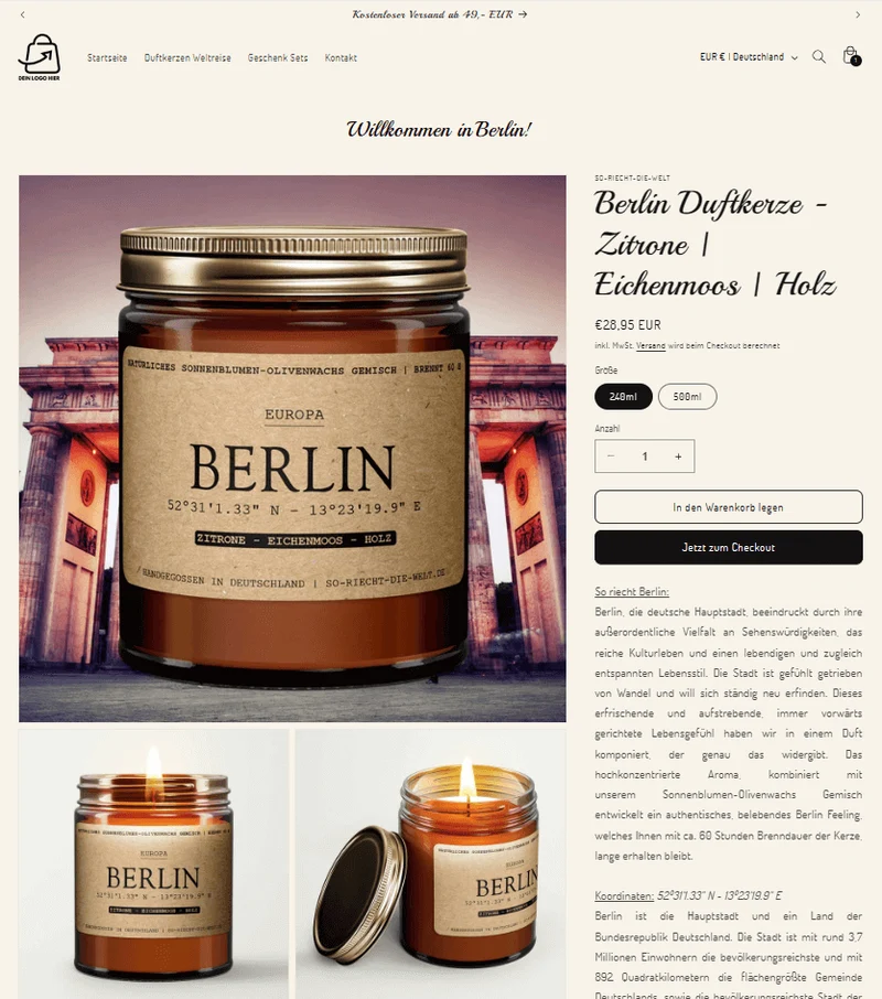 Der Duftkerzen Shop - Projekt #219