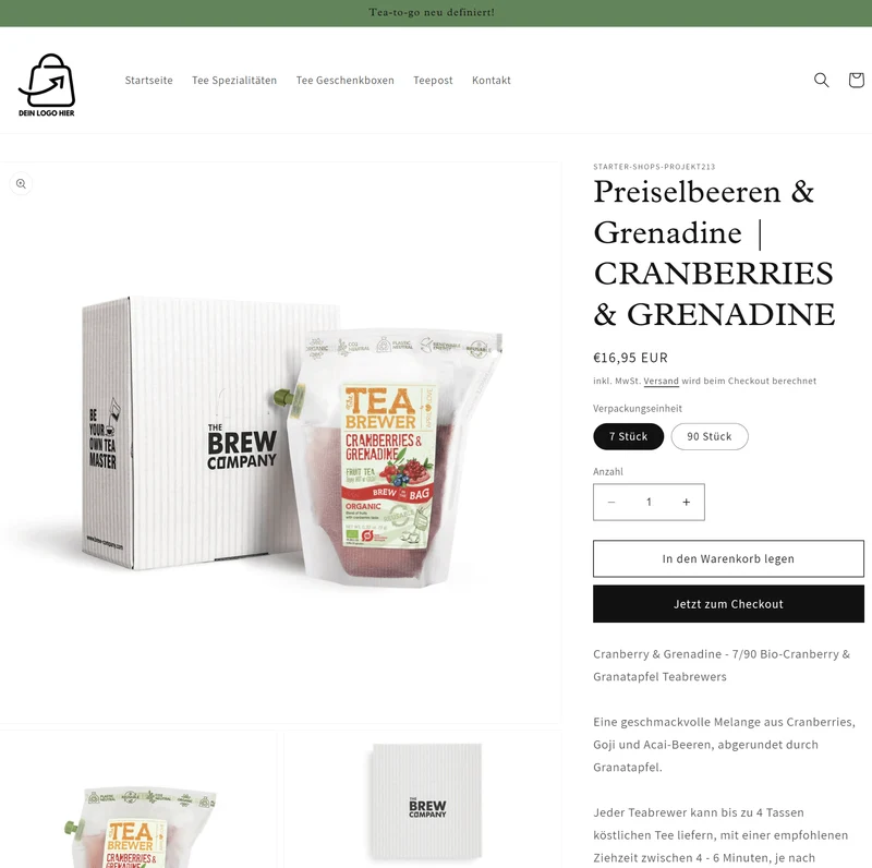 Der Tee Barista Shop - Projekt #213