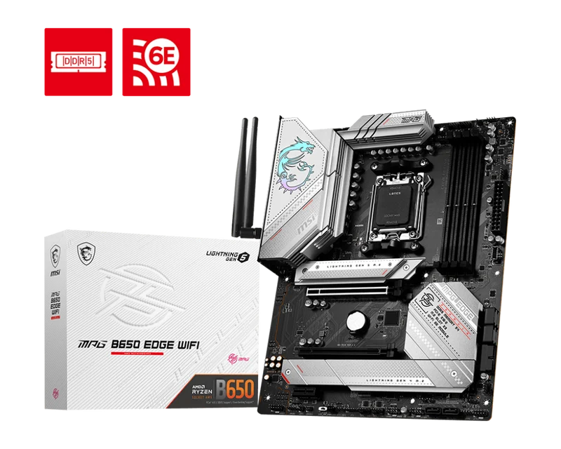 MSI MPG B650 EDGE WiFi – AM5 ATX Gaming-Mainboard mit DDR5 & Wi-Fi 6E