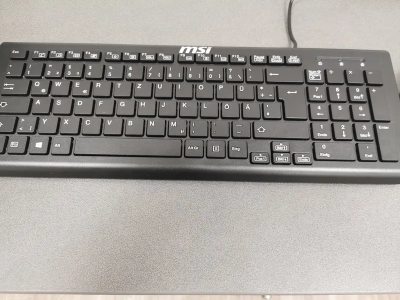 MSI Tastatur- und Maus-Set Combo USB, Schwarz