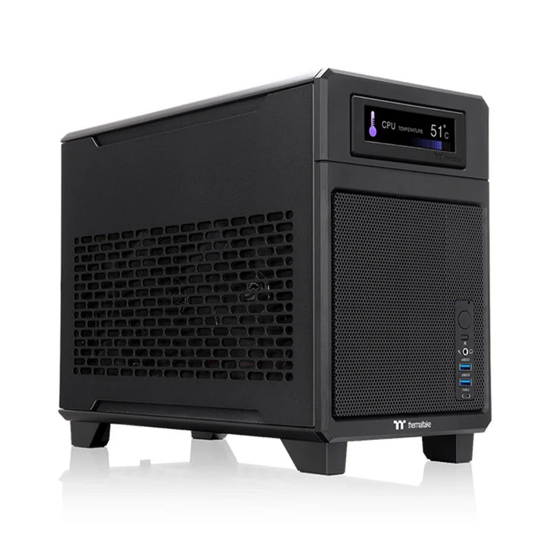 Thermaltake TR100 Mini-ITX Mini Tower PC Case (Black, Snow) (CA-11A-00S1NN-00, CA-11A-00S6NN-00)