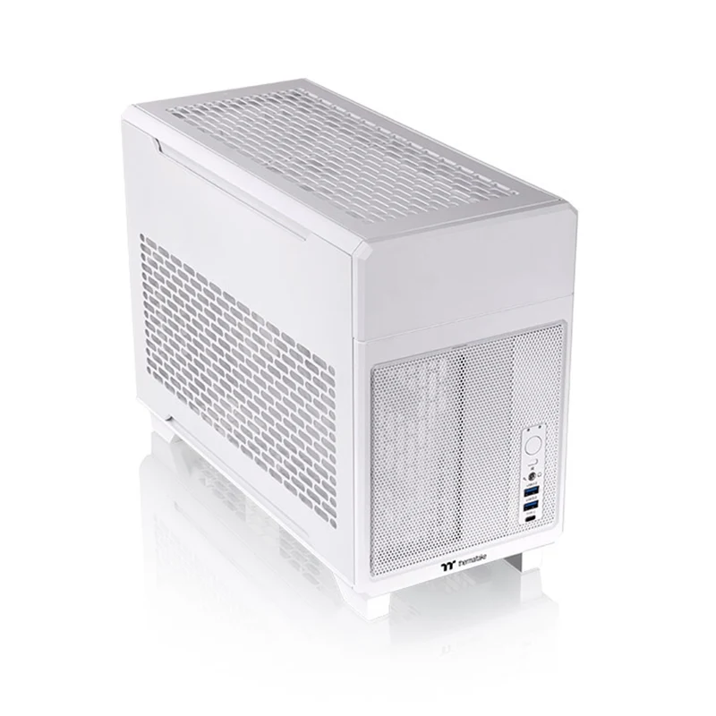 Thermaltake TR100 Mini-ITX Mini Tower PC Case (Black, Snow) (CA-11A-00S1NN-00, CA-11A-00S6NN-00)