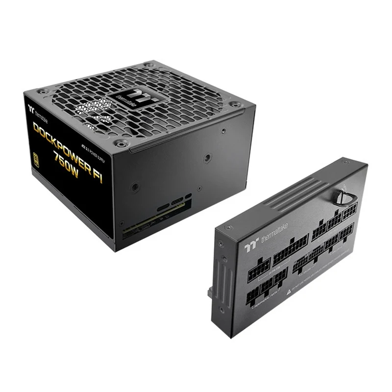 Thermaltake Dockpower FI 750W 80+ Gold Fully Modular Power Supply (Black, Snow Ed.) (PS-DCP-0750FNFAGU-2, PS-DCP-0750FNFAGU-S)