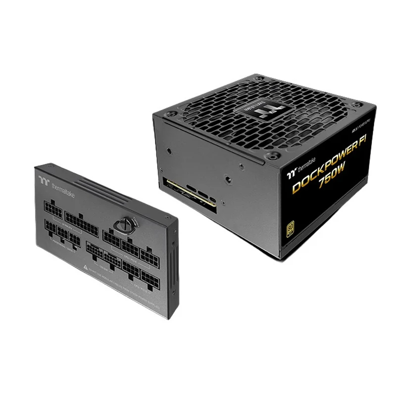 Thermaltake Dockpower FI 750W 80+ Gold Fully Modular Power Supply (Black, Snow Ed.) (PS-DCP-0750FNFAGU-2, PS-DCP-0750FNFAGU-S)