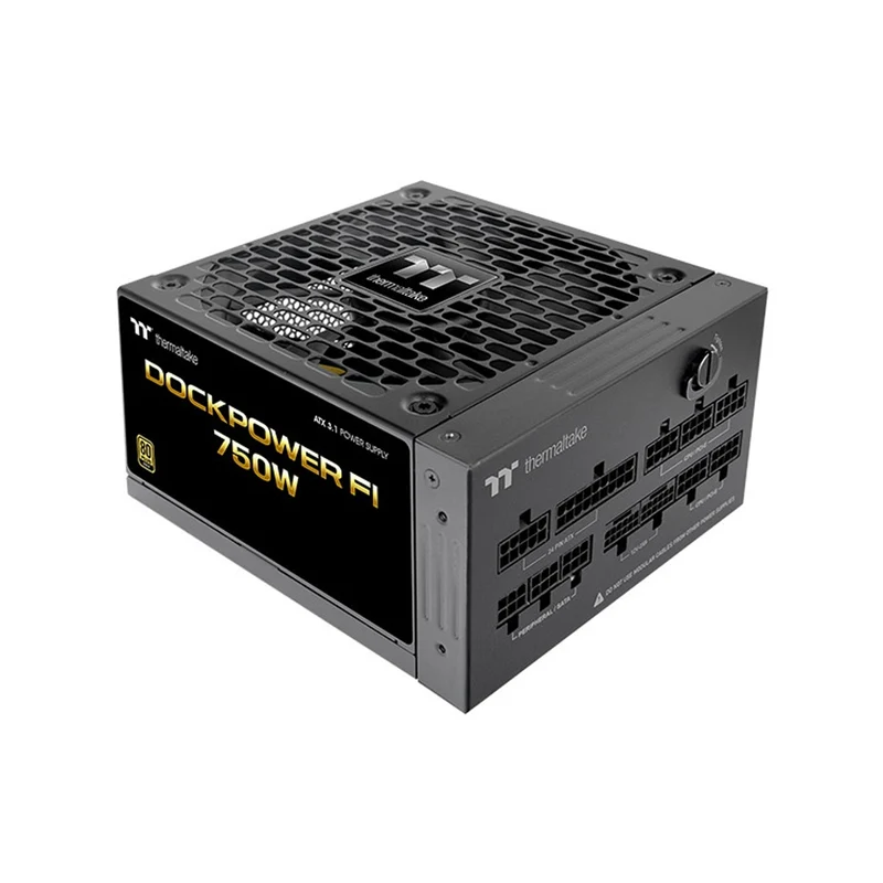 Thermaltake Dockpower FI 750W 80+ Gold Fully Modular Power Supply (Black, Snow Ed.) (PS-DCP-0750FNFAGU-2, PS-DCP-0750FNFAGU-S)