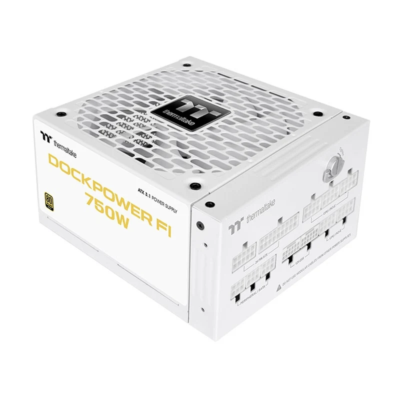 Thermaltake Dockpower FI 750W 80+ Gold Fully Modular Power Supply (Black, Snow Ed.) (PS-DCP-0750FNFAGU-2, PS-DCP-0750FNFAGU-S)