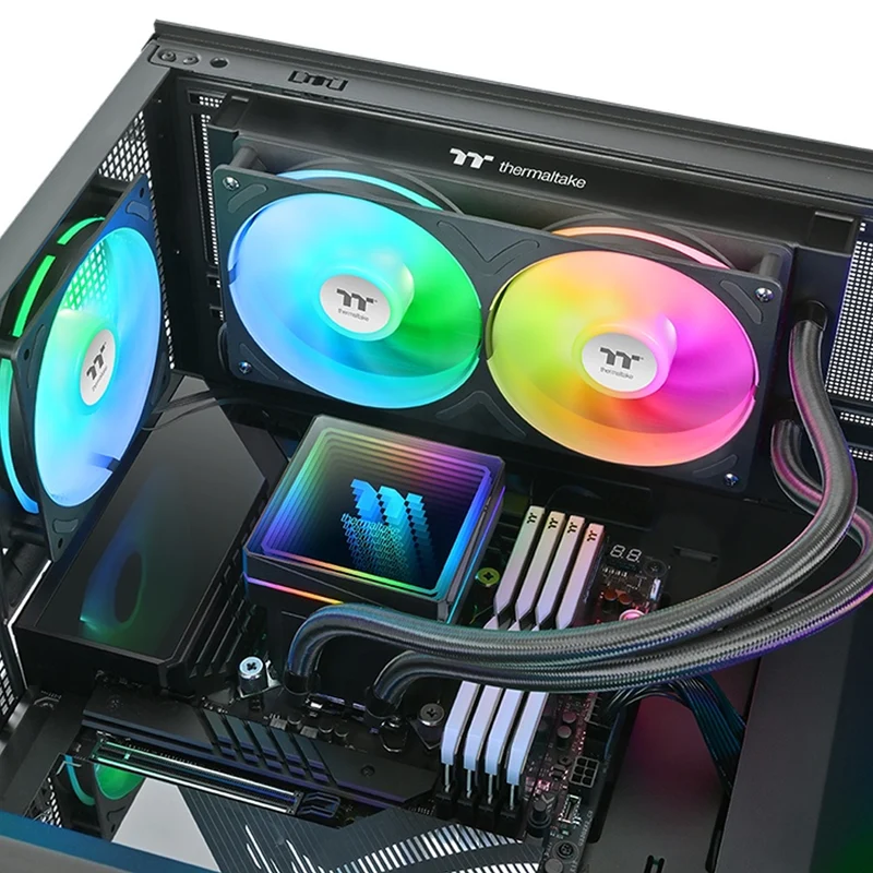 Thermaltake TH240 V3 ARGB Sync AIO Liquid Cooler (Black) (CL-W465-PL12SW-A)