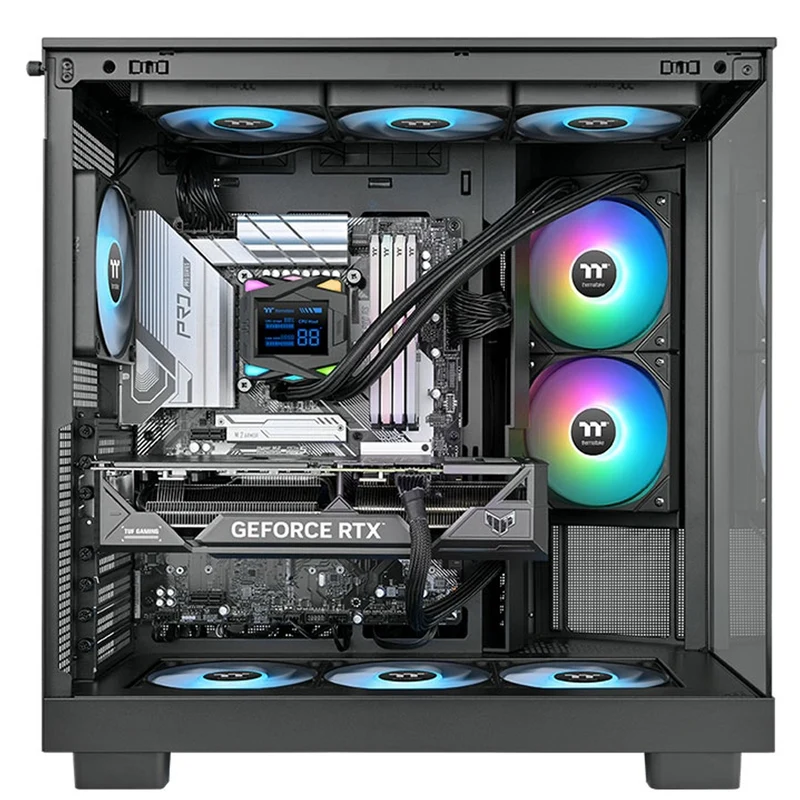 Thermaltake LA240-S ARGB Sync AIO Liquid Cooler with 2.4" Segment LCD (CL-W461-PL12SW-A)