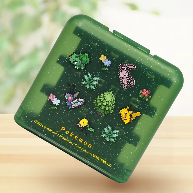 Hori Game Card Case 24 for Nintendo Switch 2 (Pokemon Pixel Green, Pokemon Pixel Red) (NSX-187A, NSX-188A)