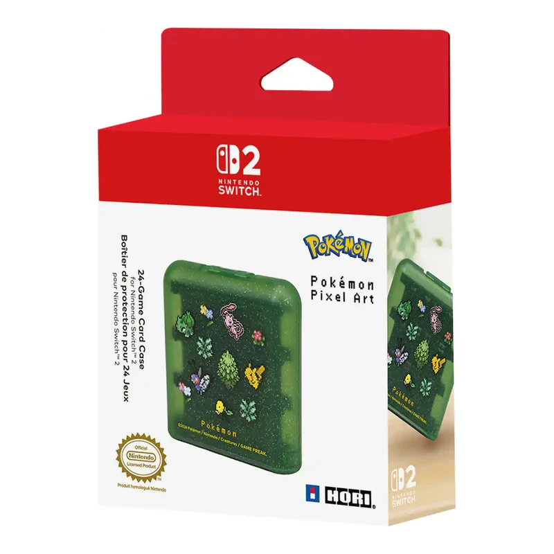 Hori Game Card Case 24 for Nintendo Switch 2 (Pokemon Pixel Green, Pokemon Pixel Red) (NSX-187A, NSX-188A)