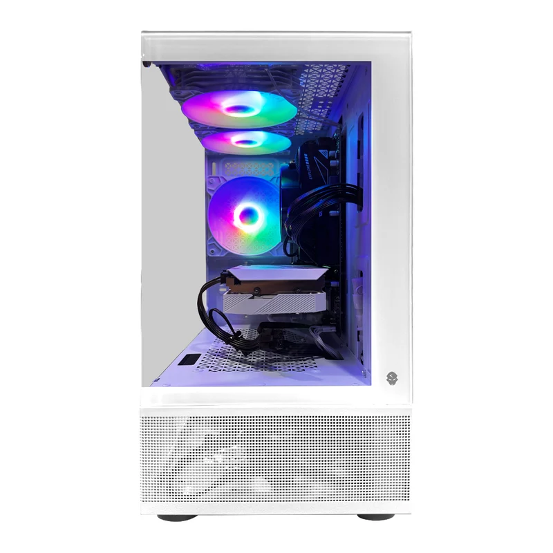 Alpha Reyna White Desktop Gaming PC | AMD Ryzen 5 5500 | 16GB (2x8GB) RAM | 512GB SSD | RTX 3050 | Windows 11 Pro