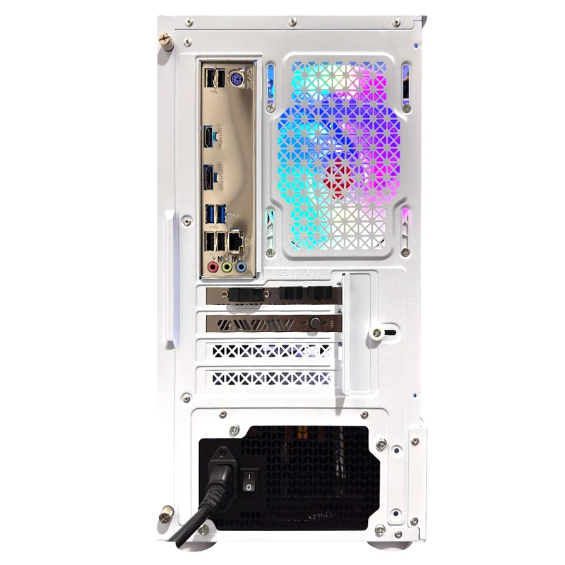 Alpha Reyna White Desktop Gaming PC | AMD Ryzen 5 5500 | 16GB (2x8GB) RAM | 512GB SSD | RTX 3050 | Windows 11 Pro