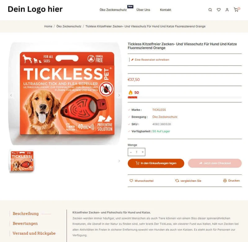 Der Zeckenschutz Shop - Projekt #171