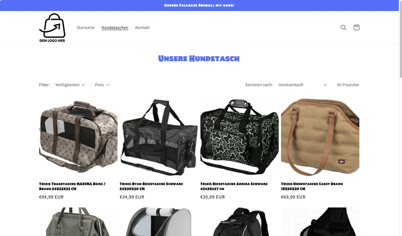 Der Hundetaschen Shop - Projekt #169