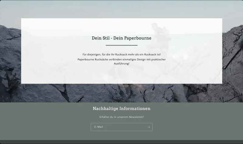Der Papierrucksack Shop - Projekt #162