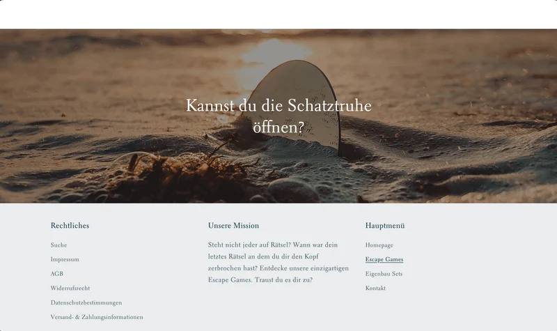 Escape Game aus Holz Shop - Projekt #158