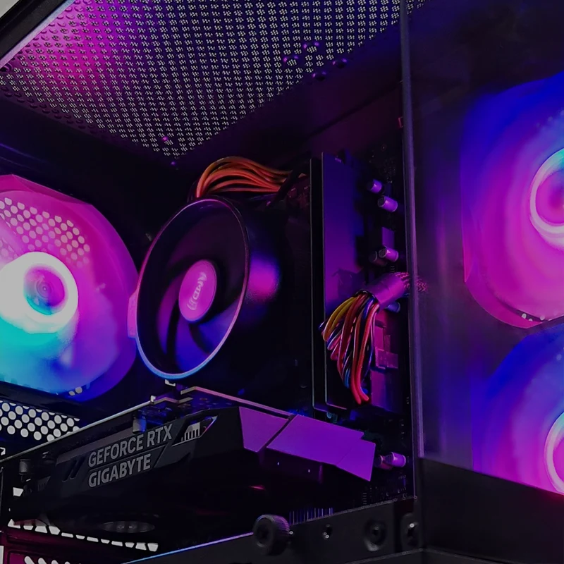 Alpha Eris Black Desktop Gaming PC | AMD Ryzen 5 5500 | 16GB (2x8GB) RAM | 512GB SSD | RTX 3050 | Windows 11 Pro