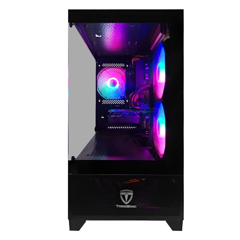 Alpha Eris Black Desktop Gaming PC | AMD Ryzen 5 5500 | 16GB (2x8GB) RAM | 512GB SSD | RTX 3050 | Windows 11 Pro
