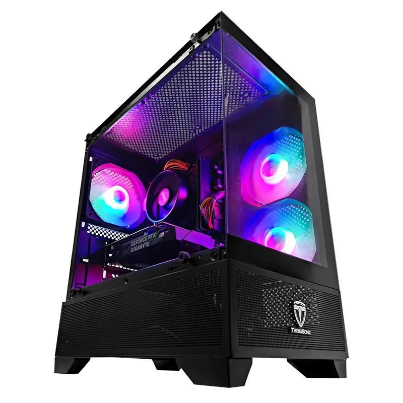 Alpha Eris Black Desktop Gaming PC | AMD Ryzen 5 5500 | 16GB (2x8GB) RAM | 512GB SSD | RTX 3050 | Windows 11 Pro