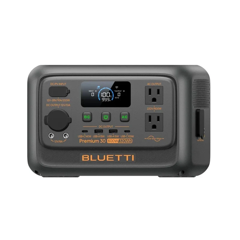 BLUETTI Premium 30 V2 Portable Power Station | 320Wh LiFePO4 Battery | 600W AC Output & 140W USB-C PD