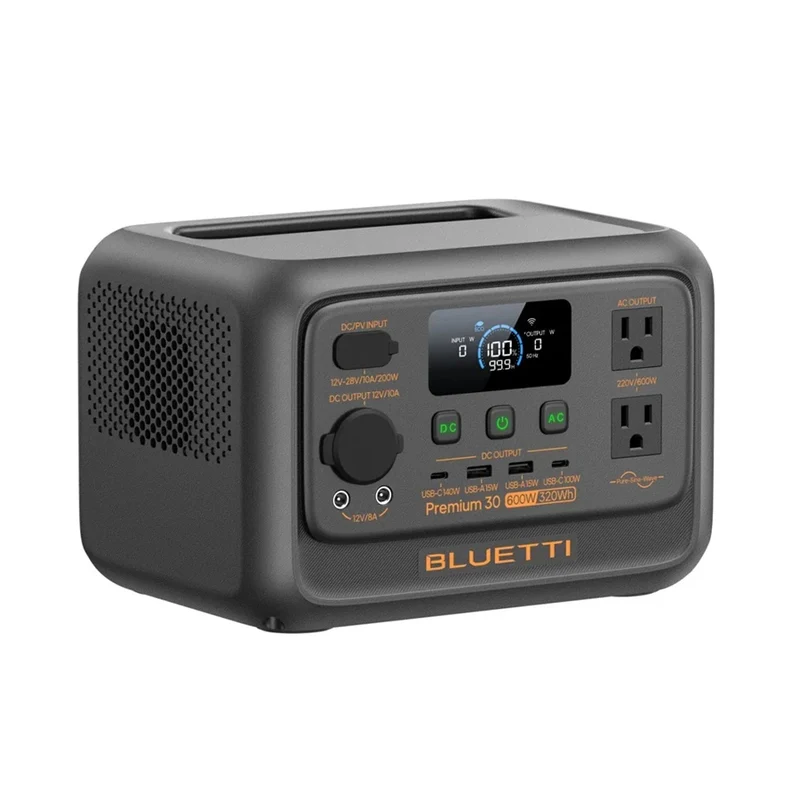 BLUETTI Premium 30 V2 Portable Power Station | 320Wh LiFePO4 Battery | 600W AC Output & 140W USB-C PD