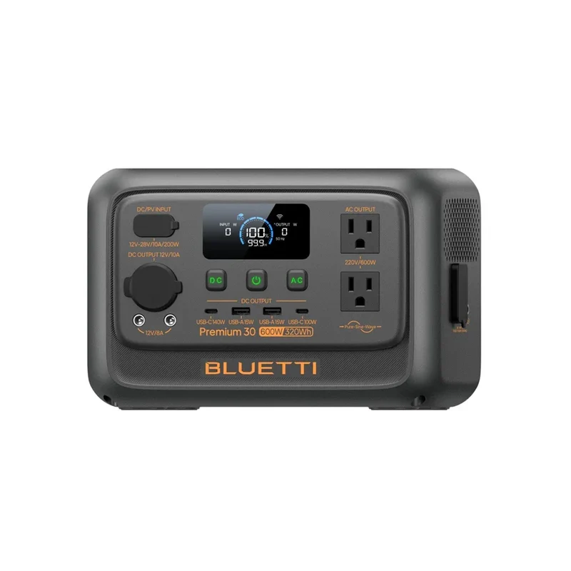 BLUETTI Premium 30 V2 Portable Power Station | 320Wh LiFePO4 Battery | 600W AC Output & 140W USB-C PD