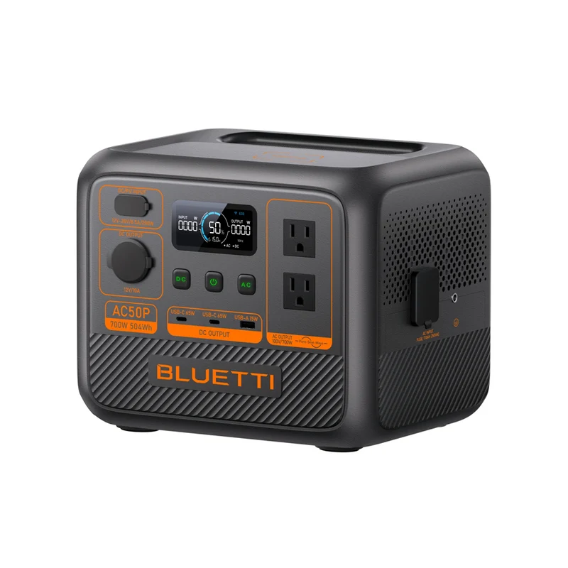 BLUETTI AC50P Portable Power Station | 504Wh LiFePO4 Battery | 700W AC Output & Turbo Charging