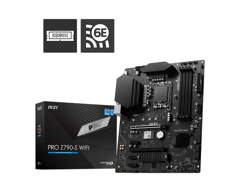 MSI PRO Z790-S WIFI – LGA 1700 ATX Gaming-Mainboard mit DDR5 & PCIe 5.0
