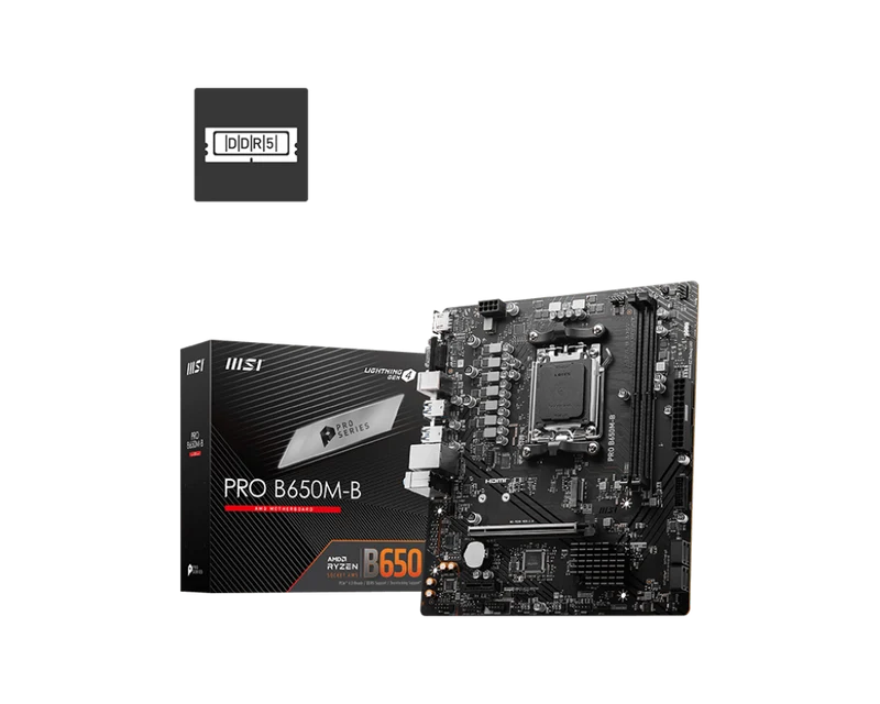 MSI PRO B650M-B – AM5 mATX Mainboard mit DDR5 & 2,5 Gb LAN