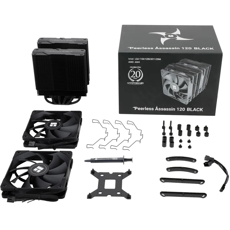 Thermalright Peerless Assassin 120 Dual-Tower CPU Air Cooler (Black)