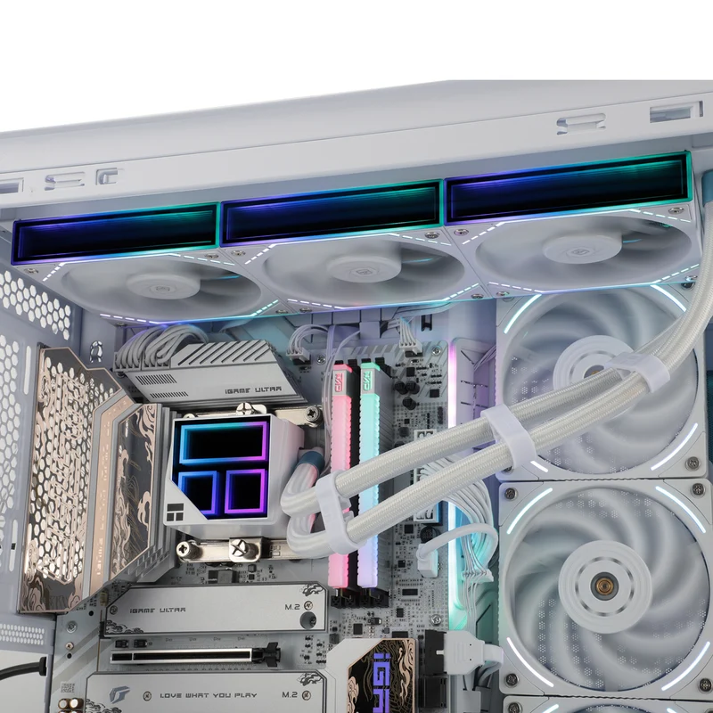 Thermalright Frozen Infinity 360 AIO CPU Liquid Cooler (Black, White)