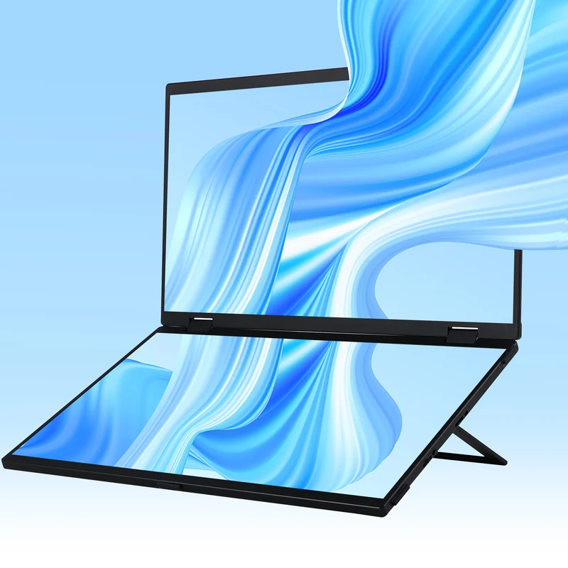 Delta - Klappbarer Monitor Stacked Doppelbildschirme Vesa Stand
