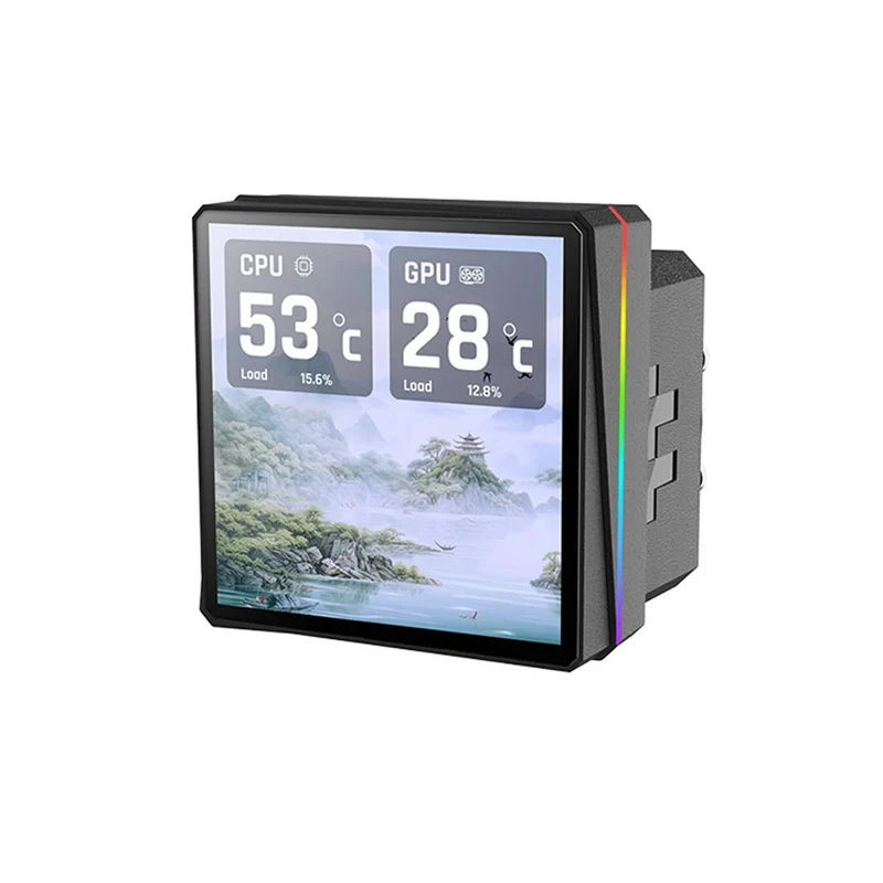 Thermaltake TH360 V3 Ultra ARGB Sync AIO Liquid Cooler with 3.95" LCD Display (Black, Snow Ed. ) (CL-W474-PL12SW-A, CL-W476-PL12SW-A)