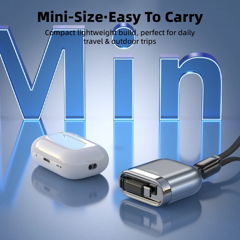 Vyvylabs Vans Retractable Cable Type-C to Type-C 240W (Black, Silver) (VCFS-BK, VCFS-WH)