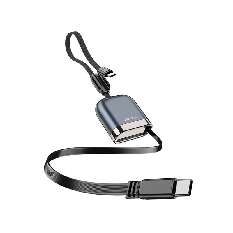 Vyvylabs Vans Retractable Cable Type-C to Type-C 240W (Black, Silver) (VCFS-BK, VCFS-WH)