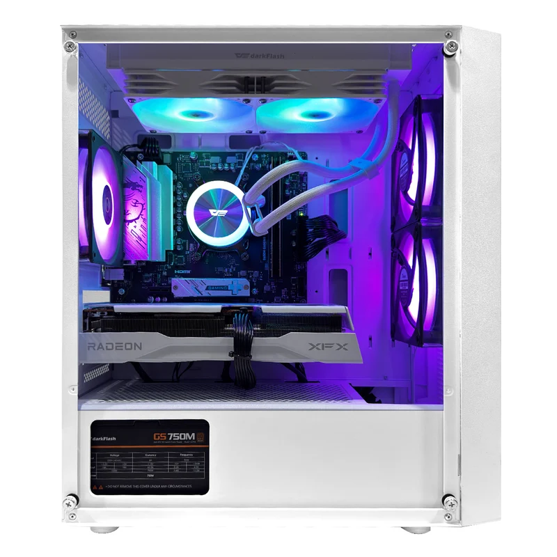 Aurora C50 White Desktop Gaming PC | AMD Ryzen 7 8700F | 16GB (2x8GB) RAM | 1TB SSD | RX 9060 XT | Windows 11 Pro