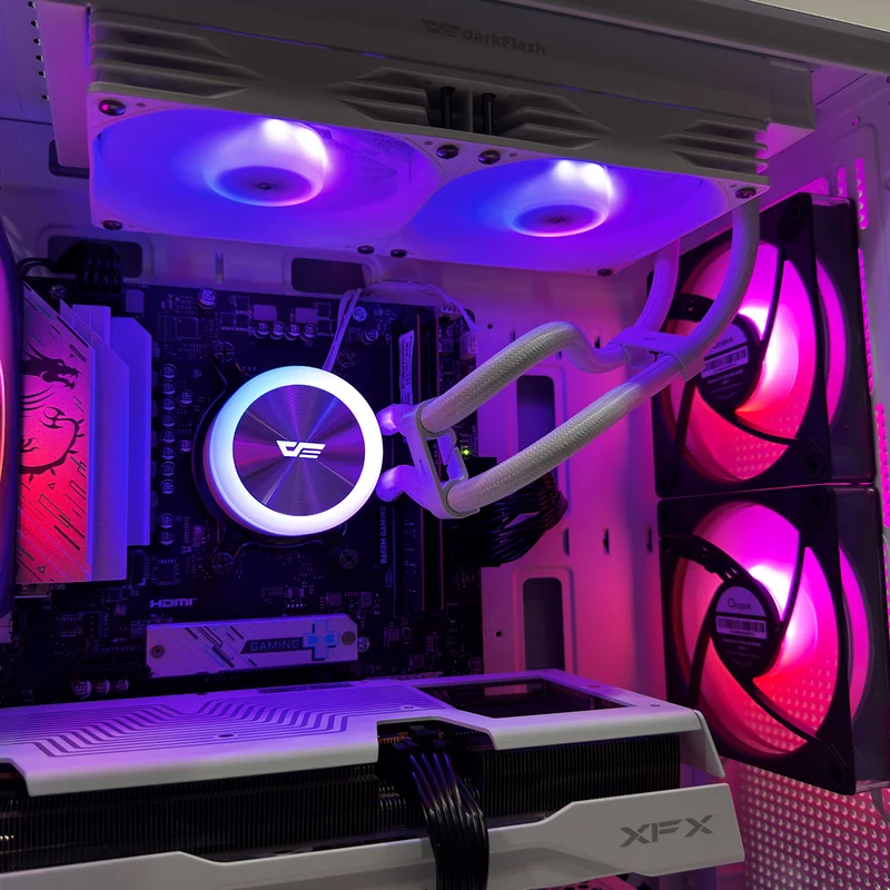 Aurora C50 White Desktop Gaming PC | AMD Ryzen 7 8700F | 16GB (2x8GB) RAM | 1TB SSD | RX 9060 XT | Windows 11 Pro