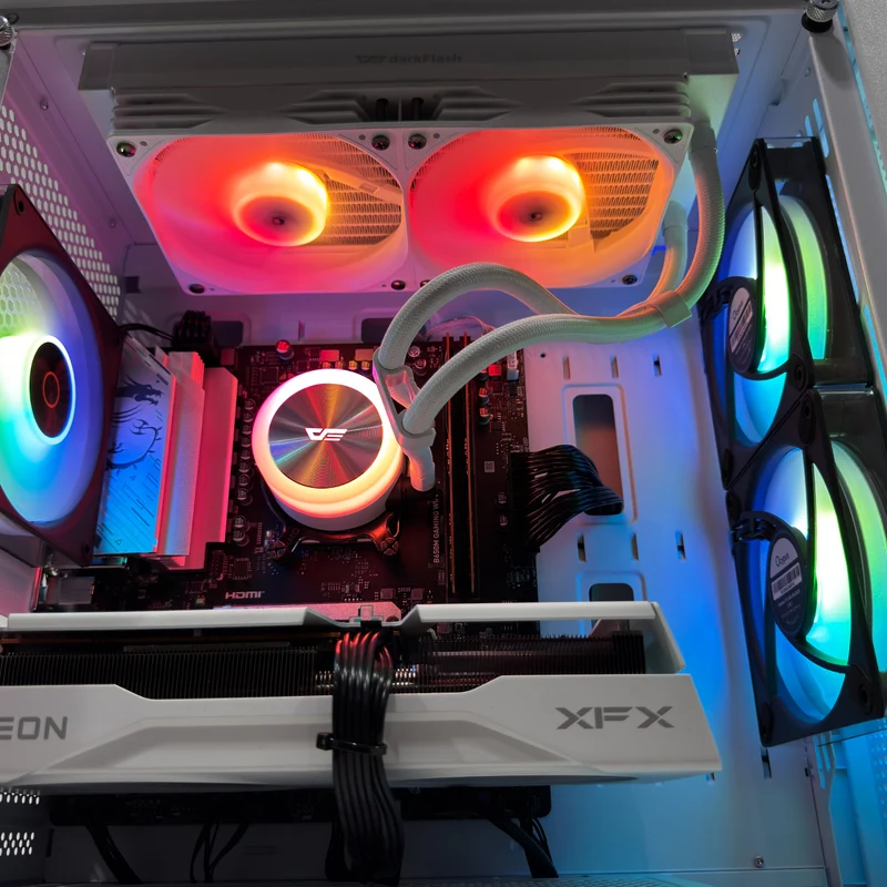 Aurora C50 White Desktop Gaming PC | AMD Ryzen 7 8700F | 16GB (2x8GB) RAM | 1TB SSD | RX 9060 XT | Windows 11 Pro