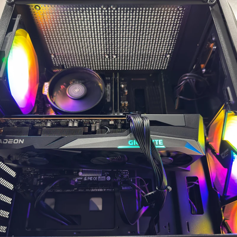 Alpha DK150 Black Desktop Gaming PC | AMD Ryzen 5 5500 | 16GB (2x8GB) RAM | 512GB SSD | RX 7600 | Win 11 Pro