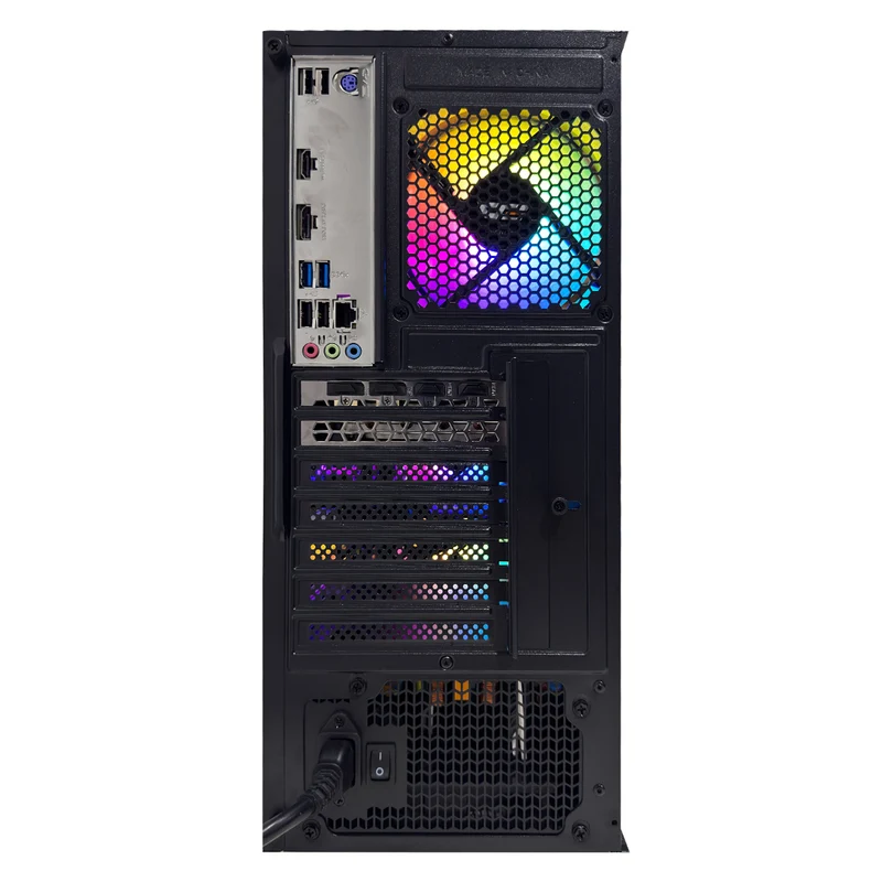Alpha DK150 Black Desktop Gaming PC | AMD Ryzen 5 5500 | 16GB (2x8GB) RAM | 512GB SSD | RX 7600 | Win 11 Pro