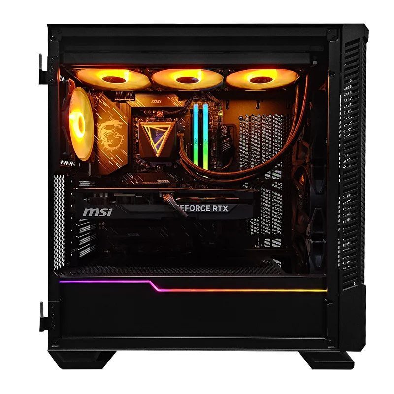 Ultra MPG Velox Black Desktop Gaming PC | AMD Ryzen 7 9800X3D | 32GB (2x16GB) RAM | 2TB SSD | RTX 5070 Ti | Windows 11 Pro