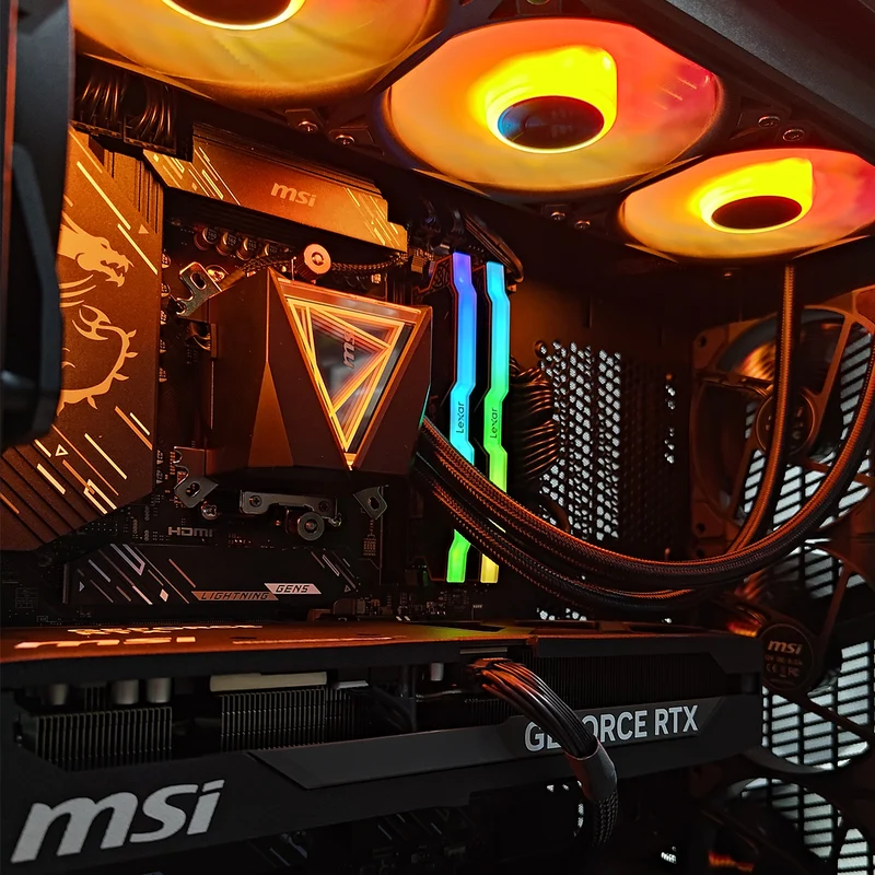 Ultra MPG Velox Black Desktop Gaming PC | AMD Ryzen 7 9800X3D | 32GB (2x16GB) RAM | 2TB SSD | RTX 5070 Ti | Windows 11 Pro