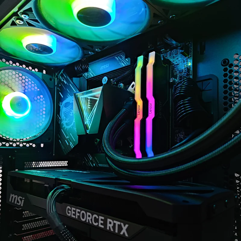 Ultra MPG Velox Black Desktop Gaming PC | AMD Ryzen 7 9800X3D | 32GB (2x16GB) RAM | 2TB SSD | RTX 5070 Ti | Windows 11 Pro