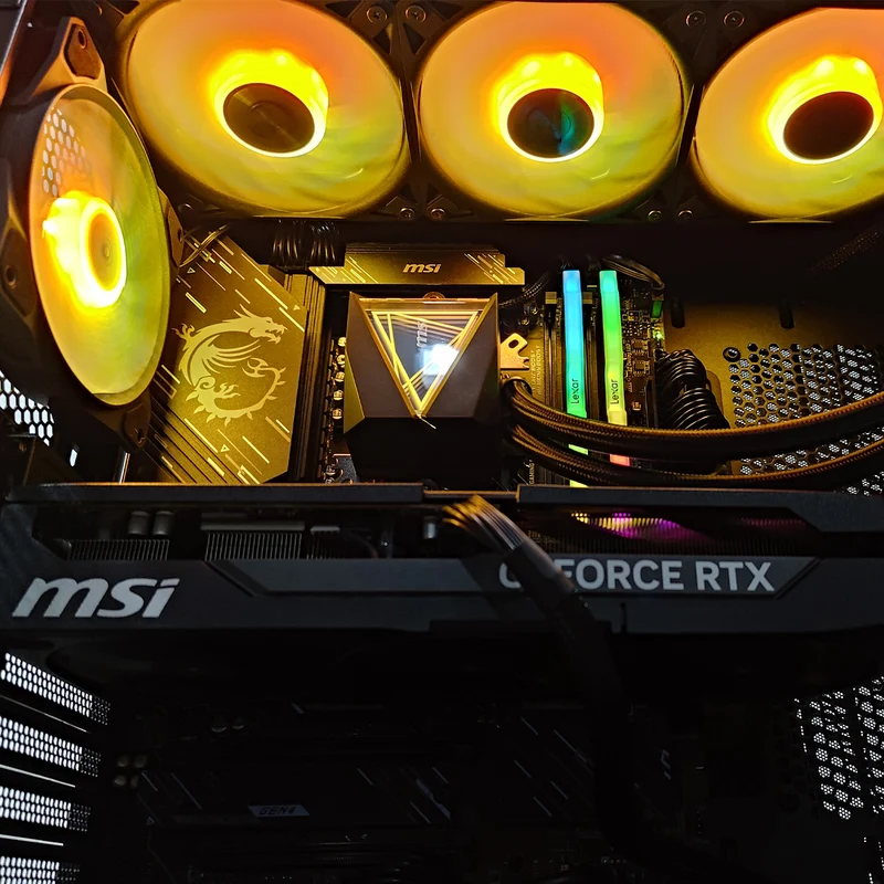 Ultra MPG Velox Black Desktop Gaming PC | AMD Ryzen 7 9800X3D | 32GB (2x16GB) RAM | 2TB SSD | RTX 5070 Ti | Windows 11 Pro
