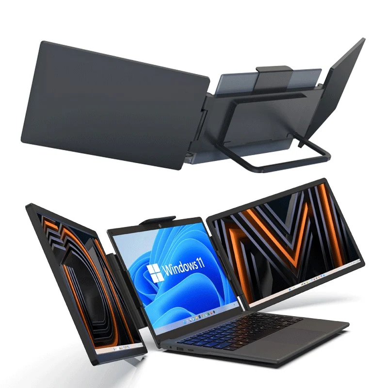 DreaMonitor Leo 1403D 14" WUXGA (1920x1200) 60Hz 30ms IPS Dual Portable Monitor (Silver Grey)