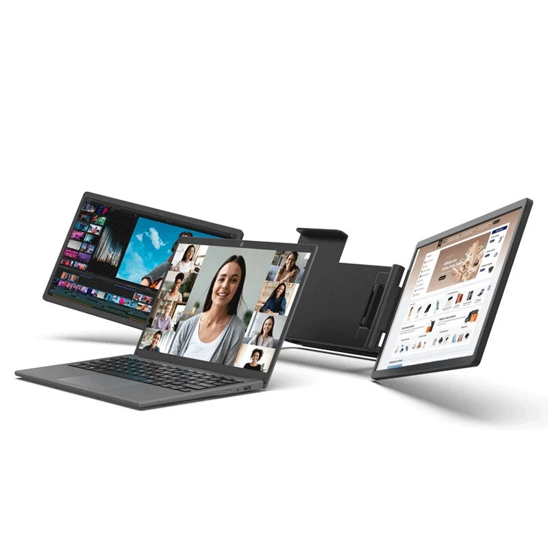 DreaMonitor Leo 1403D 14" WUXGA (1920x1200) 60Hz 30ms IPS Dual Portable Monitor (Silver Grey)