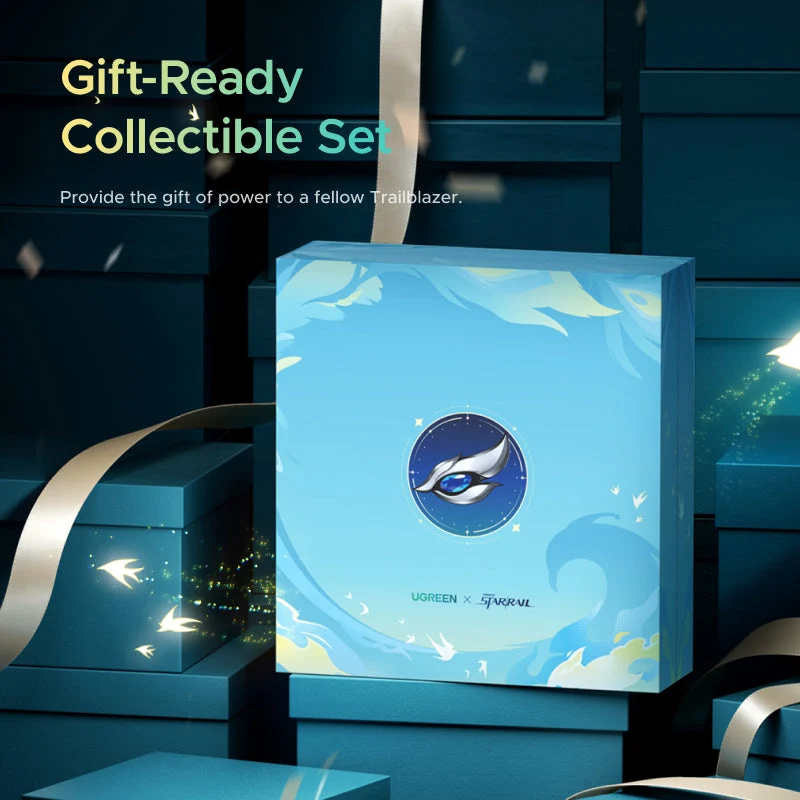 Ugreen x Honkai: Star Rail Limited Collectible Gift Box (65W USB-C Fast Charger + 10000mAh Power Bank + Retractable USB-C Cable + FineTrack Mini2 Tracker)