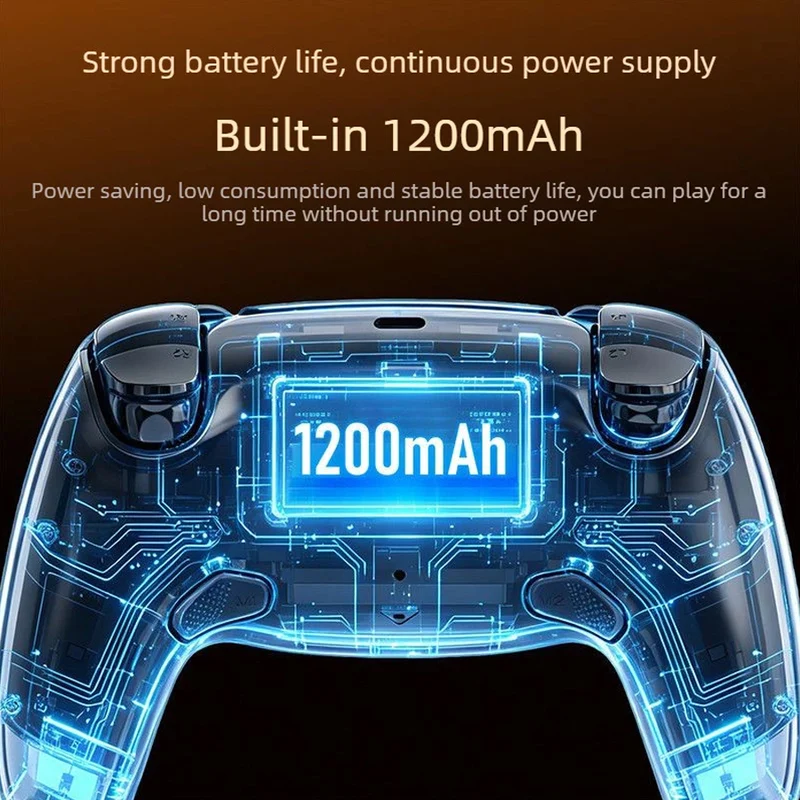 Ajazz GP100 PS Tri-Mode Gaming Controller with Hall Effect (Red)