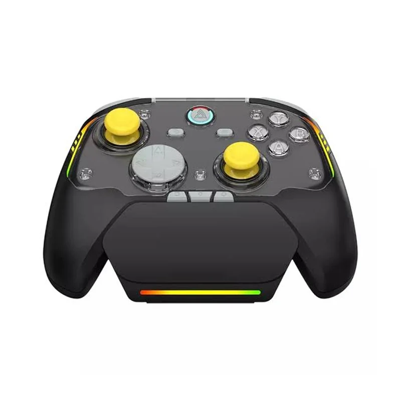 Ajazz GP100 NS Tri-Mode Gaming Controller Set with Hall Effect (Black-Grey-Yellow, Purple-White-Blue)