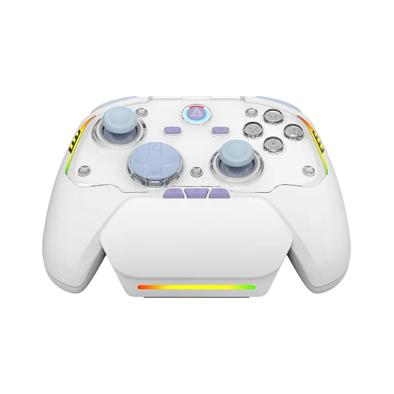 Ajazz GP100 NS Tri-Mode Gaming Controller Set with Hall Effect (Black-Grey-Yellow, Purple-White-Blue)